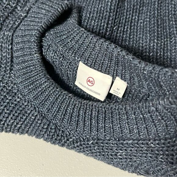 AG Adriano Goldschmied Finn Crewneck Tattered Knit Sweater Distressed - Picture 12 of 13